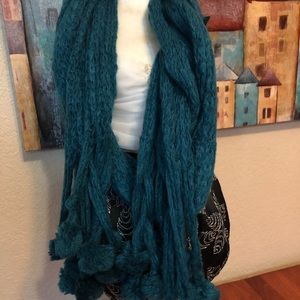 (3/$15) Scarf emerald color